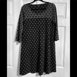 Nina Leonard Polka Dot Dress Size L